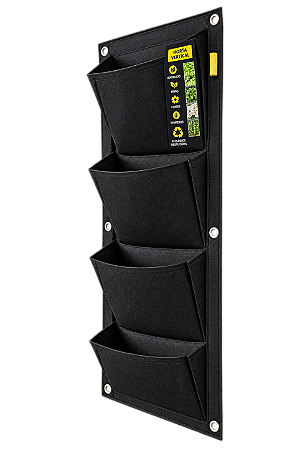 Vaso de Parede ProPot Wall 4 Bolsos Garden HighPro
