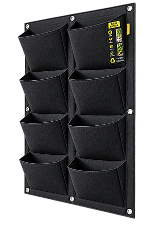 Vaso de Parede ProPot Wall 8 Bolsos Garden HighPro