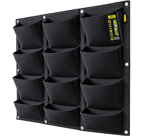 Vaso de Parede ProPot Wall 12 Bolsos Garden HighPro