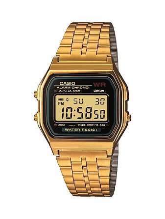Relógio Digital Casio A159WGEA-1DF-SC Vintage Dourado