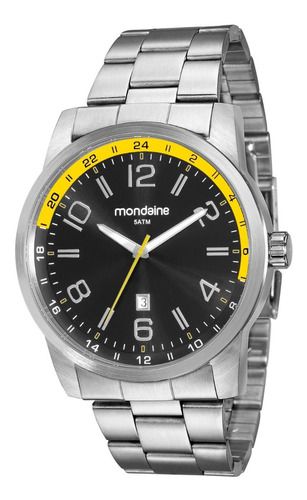 Relógio Mondaine Masculino Redondo Prata 99049g0mvna2