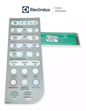 69580892 - Membrana painel controle mef33
