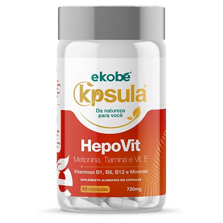 K´psula Hepovit Metionina + Tiamina 60 cáps - Ekobé