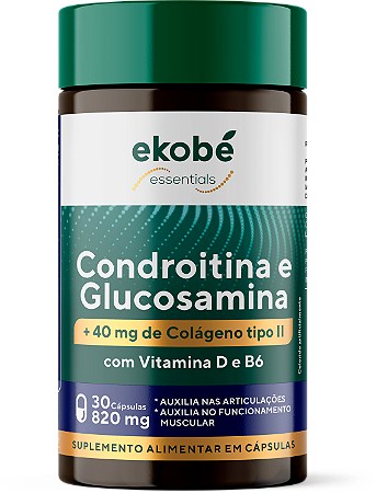 Condroitina e Glucosamina + Colágeno Tipo II - Linha Essentials