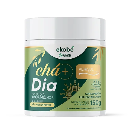 Chá + Dia Solúvel com Colágeno Verisol Ekobé Maçã Verde 150g