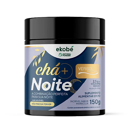 Chá + Noite Solúvel com Colágeno Verisol Ekobé Maracujá 150g