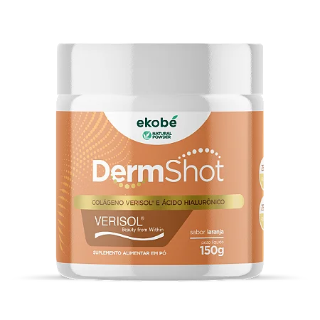 Colágeno Verisol e Hialurônico Derm Shot Ekobé Laranja 150g