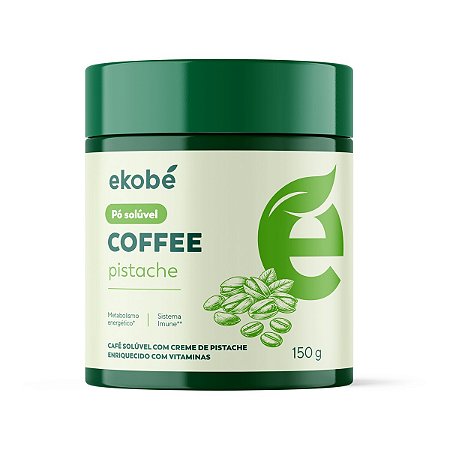 Café Solúvel Sabor Pistache Coffee+ Ekobé Complexo B 150g