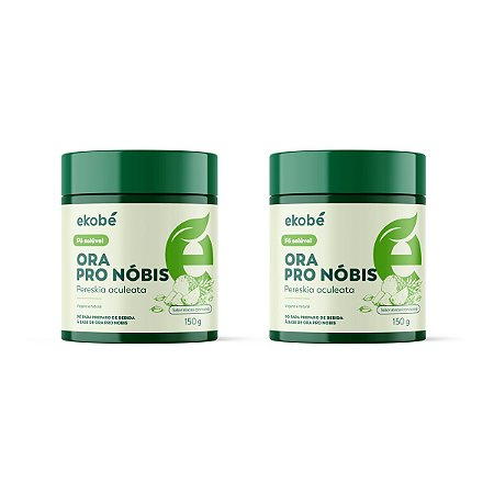 Kit 2 Ora Pro Nóbis em Pó Ekobé Vegano Abacaxi com Hortelã 150g