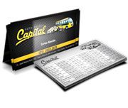 500unid CARTOES DE VISITA COUCHE 300G VERNIZ UV TOTAL FRENTE - 4X1