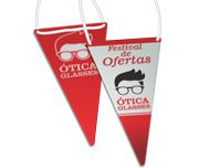 40UNID BANDEIROLAS COUCHE 275G 152X300MM - 4X4