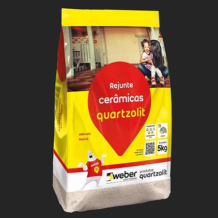 Rejunte 5kg flexível cerâmicas Quartzolit