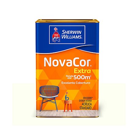 Tinta acrílica 18lt standard fosco Novacor Sherwin Williams