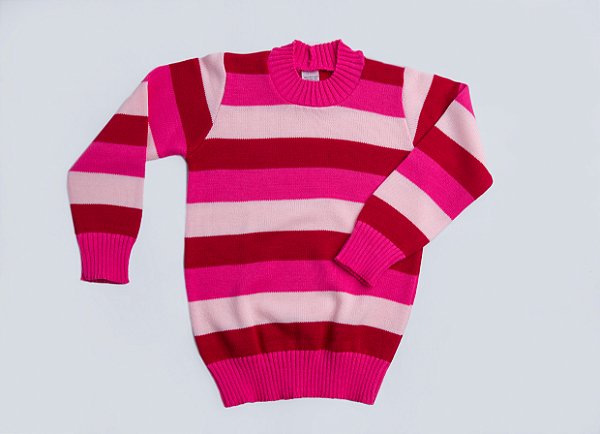 Blusa infantil / juvenil listrada