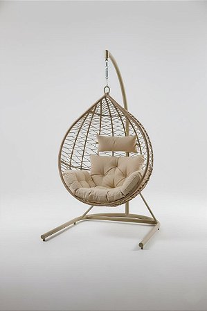 Balanço suspenso Pingo com suporte - Corda náutica