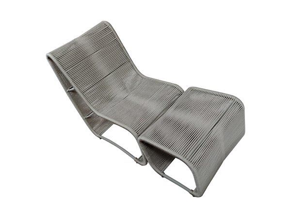 Poltrona com puff extensível - Rennes by DeckDecor