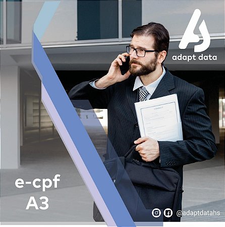 E-CPF A3 DE 1 ANO EM CARTÃO