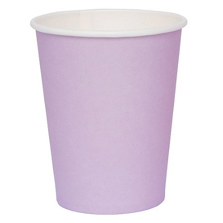 Copo de papel  270 ml (8 und) - Lilas