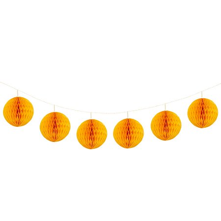 Amarelo Queimado - Guirlanda Mini Globo