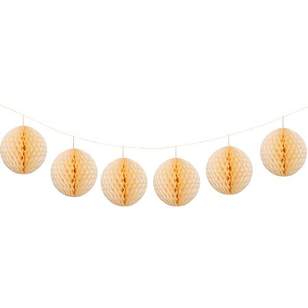 Baunilha - Guirlanda Mini Globo