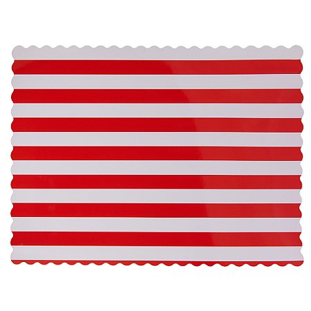 Listra Vermelho - Jogo Americano (5 und)