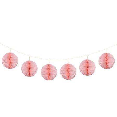 Rosa Iogurte - Guirlanda Mini Globo