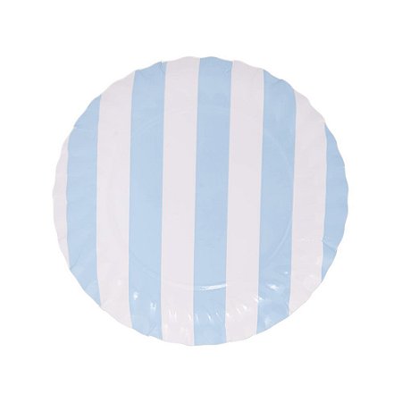 Listra Azul Ceu - Prato de Papel P 14cm (5 und)