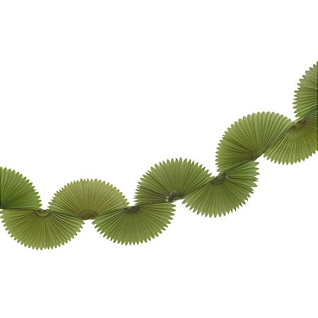 Verde Oliva - Guirlanda Leque