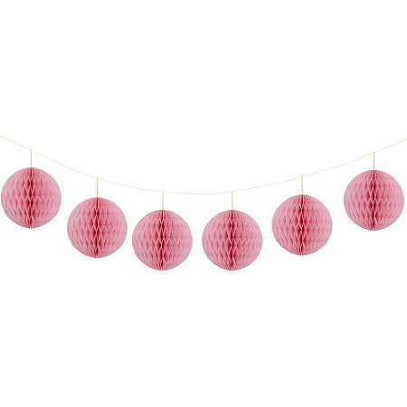 Rosa Tutti Frutti - Guirlanda Mini Globo