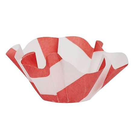 Listra Vermelho - Forminha de doce Vegetal (10und)