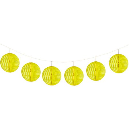 Amarelo Canario - Guirlanda Mini Globo