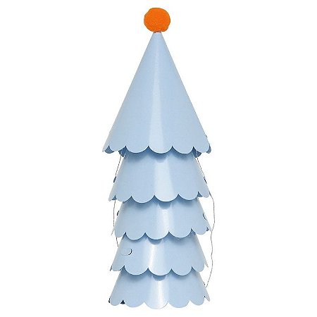 Azul Céu e Laranja - Chapeuzinho Pompom (5 und)