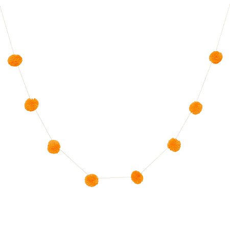 Laranja - Guirlanda Pompom