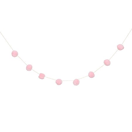 Rosa Blush - Guirlanda Pompom