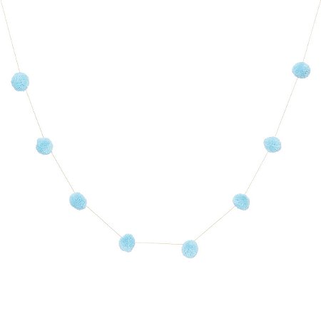 Azul Sereno - Guirlanda Pompom