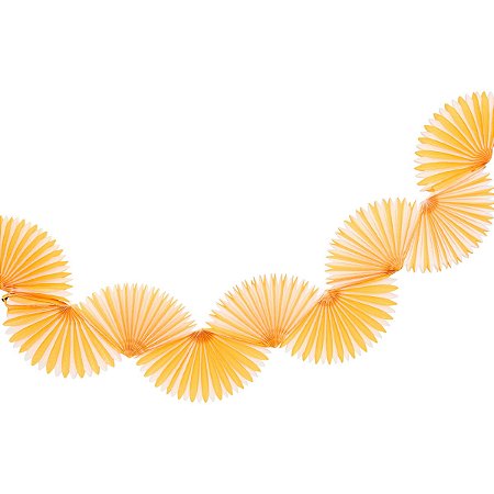 Listra Amarelo Queimado - Guirlanda Leque