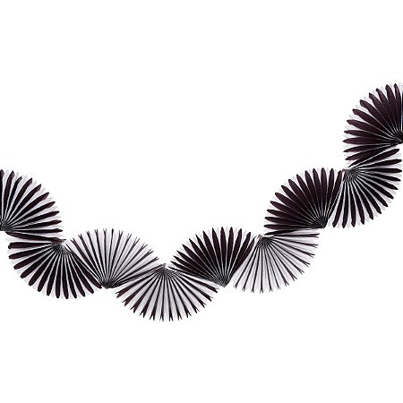 Listra Preto e Branco - Guirlanda Leque