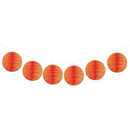 Laranja - Guirlanda Mini Globo