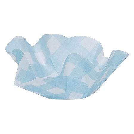 Xadrez Azul - Forminha de doce Vegetal (10und)