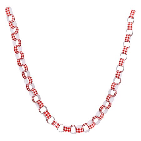 Xadrez Vermelho - Guirlanda Corrente (45 elos)