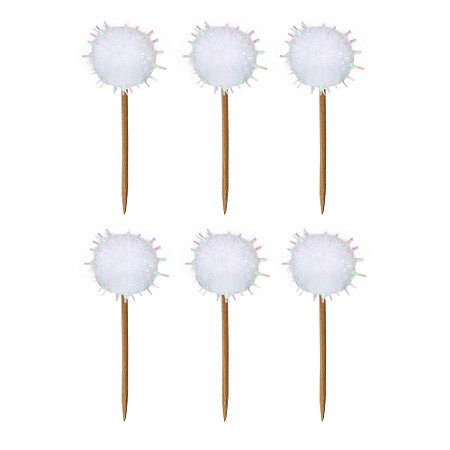 Branco Furtacor - Topper Pompom (6 und)