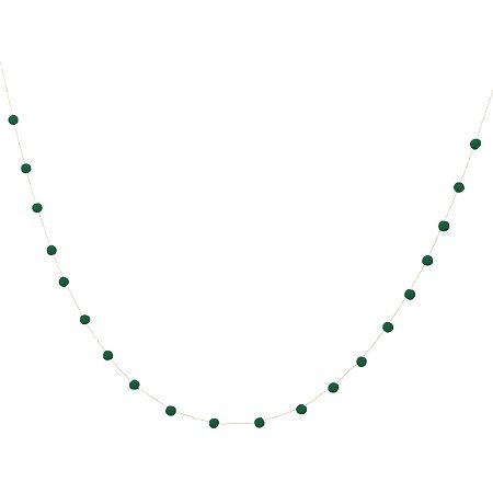 Verde Folha - Guirlanda Mini Pompom