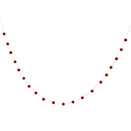 Vermelho - Guirlanda Mini Pompom