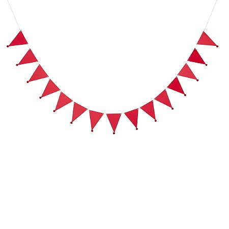 Vermelho - Guirlanda Bandeirola