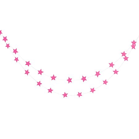 Rosa Pink - Guirlanda Estrela