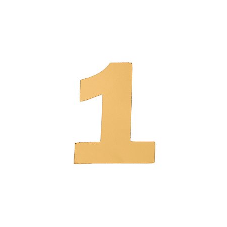 Aplique Número 1 - Dourado