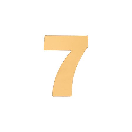 Aplique Número 7 - Dourado