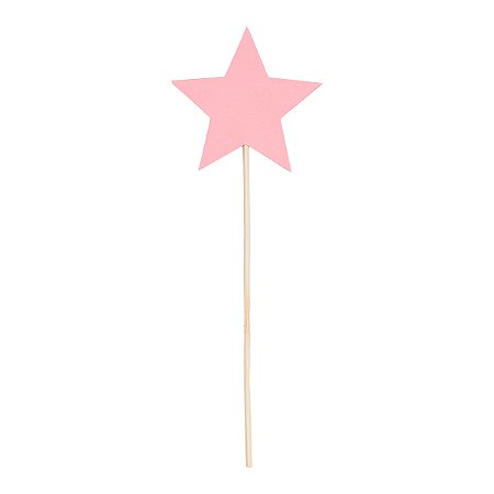 Rosa Flamingo - Topo De Bolo Estrela