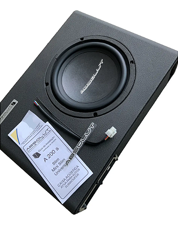 Subwoofer slim amplificado 8"