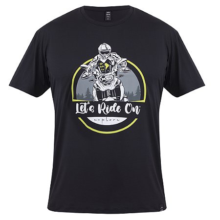Camiseta em Poliamida MOTOCICLISTA Let's Ride On